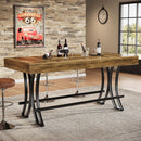 Industrial Farmhouse Counter Height Bar Pub Table