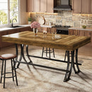 Industrial Farmhouse Counter Height Bar Pub Table