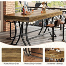 Industrial Farmhouse Counter Height Bar Pub Table