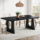 70" Wood Dining Table, Rectangular Kitchen Table for 6-8 People