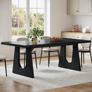 70" Wood Dining Table, Rectangular Kitchen Table for 6-8 People