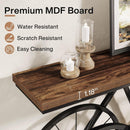 70.9" Console Table with Bicycle Metal Base, Extra Long Sofa Table