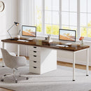 Two Person Desk with 5 Drawers