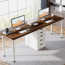 Two Person Desk with 5 Drawers