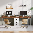 Two Person Desk with 5 Drawers