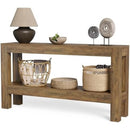 63" Console Table, 2-Tier Farmhouse Sofa & Entryway Table