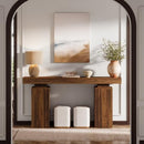 Wooden Entryway Console Table, Farmhouse Foyer Stand