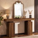 Wooden Entryway Console Table, Farmhouse Foyer Stand