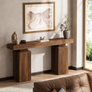 Wooden Entryway Console Table, Farmhouse Foyer Stand