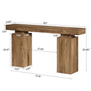 Wooden Entryway Console Table, Farmhouse Foyer Stand