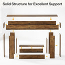 63" Wooden Console Table, Farmhouse 2-Tier Sofa Entryway Table