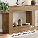 63" Wooden Console Table, Farmhouse 2-Tier Sofa Entryway Table