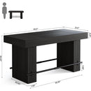 Counter Height Dining Table, 62.2" Industrial Pub Bar Table