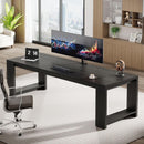 86" Two Person Desk — Long Computer Desk & Conference Table
