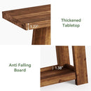 Farmhouse Wood Console Table - 2-Tier Sofa Entryway Table