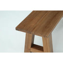 55" Solid Wood Bench, Farmhouse Entryway & End of Bed Bench