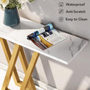 43" Narrow Console Table, Industrial Entryway & Sofa Table