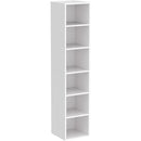 70.9" Corner Bookcase, 6-Tier Narrow Cube Display Shelves