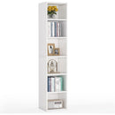 70.9" Corner Bookcase, 6-Tier Narrow Cube Display Shelves