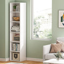 70.9" Corner Bookcase, 6-Tier Narrow Cube Display Shelves
