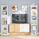 70.9" Corner Bookcase, 6-Tier Narrow Cube Display Shelves