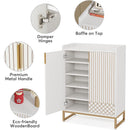 Shoe Storage Cabinet with Doors, 5-Tier Shoe Rack Organizer