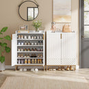 Shoe Storage Cabinet with Doors, 5-Tier Shoe Rack Organizer