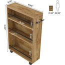 4-Tier Slim Rolling Storage Cart with Handle