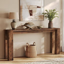 70.9" Console Table, Solid Wood Long Sofa Table for Entryway