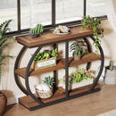 41" Console Table, 3-Tier Sofa & Entryway Table with Storage Shelves