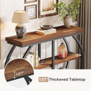 41" Console Table, 3-Tier Sofa & Entryway Table with Storage Shelves