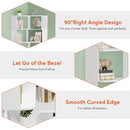 Corner Bookcase, 6-Tier 64.96" Corner Bookshelf with Anti-Drop Panels ()