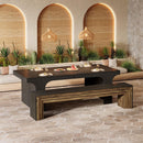 Wood Dining Bench, 70.9" Farmhouse Long Kitchen Bench Seating