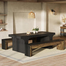 Wood Dining Bench, 70.9" Farmhouse Long Kitchen Bench Seating