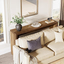 55" Console Table, Rustic Farmhouse Sofa Table for Entryway & Hallway