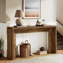 55" Console Table, Rustic Farmhouse Sofa Table for Entryway & Hallway