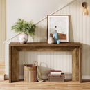 55" Console Table, Rustic Farmhouse Sofa Table for Entryway & Hallway