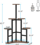 Corner Plant Stand Indoor, 6 Tiered Plant Shelf Flower Stand
