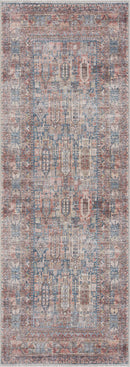 Burnt Orange Holi-2300 Washable Area Rug
