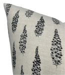 Hollyhock Pillow Cover in Jet, McLaurin + Piercy Textiles