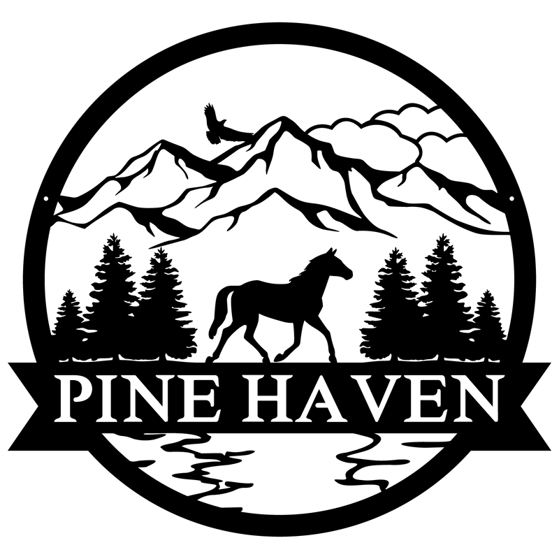 HORSE OUTDOOR MONOGRAM