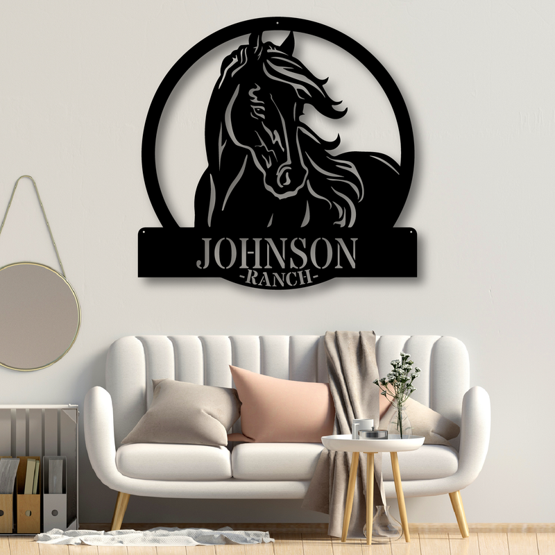 Personalized Horse Ranch Sign