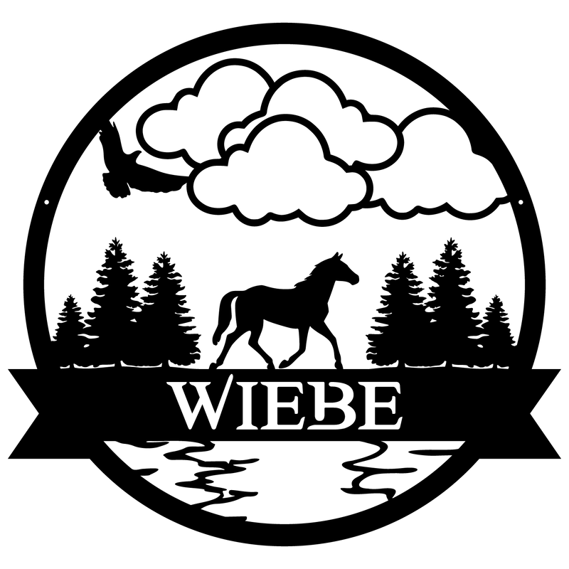 HORSE OUTDOOR MONOGRAM