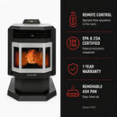 ComfortBilt HP21-SS Pellet Stove - Stainless Steel Trim