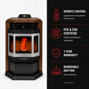 ComfortBilt HP22-SS Pellet Stove Brown Stainless Steel