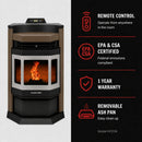 ComfortBilt HP22-N SS Pellet Stove Brown