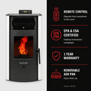 ComfortBilt HP50S Pellet Stove - Arctic White