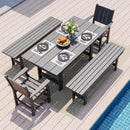 Corex HDPE Outdoor Dining Set, 6-Piece