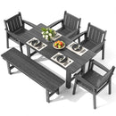 Corex HDPE Outdoor Dining Set, 6-Piece