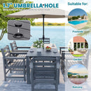 Corex HDPE Foldable Dining Set, 5-Piece